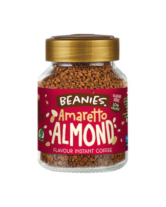 BEANIES AMARETTO ALMOND FLAVOUR INSTANT COFFEE 50GR